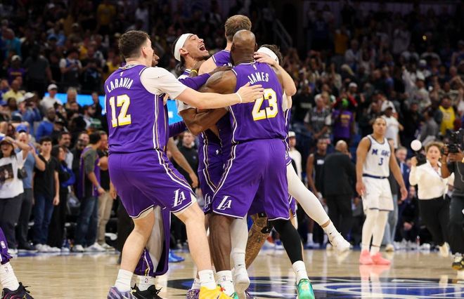 湖人绝杀魔术 肯纳德三分绝杀逆转胜局